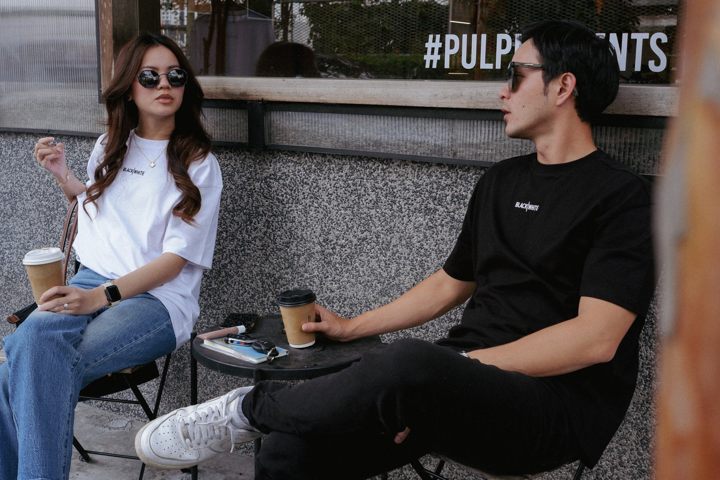 Black & White 230 GSM Oversized Fit