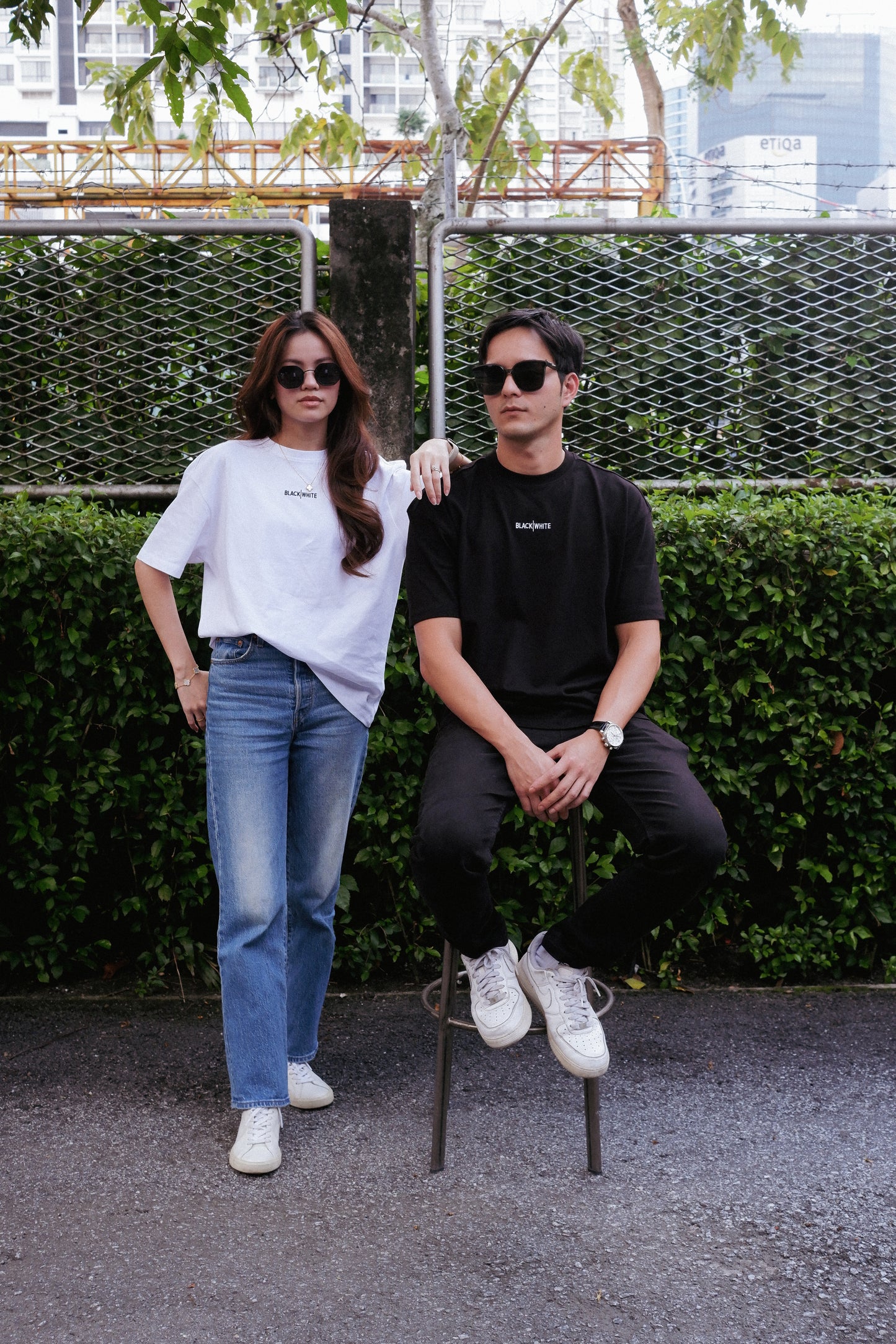 Black & White 230 GSM Oversized Fit