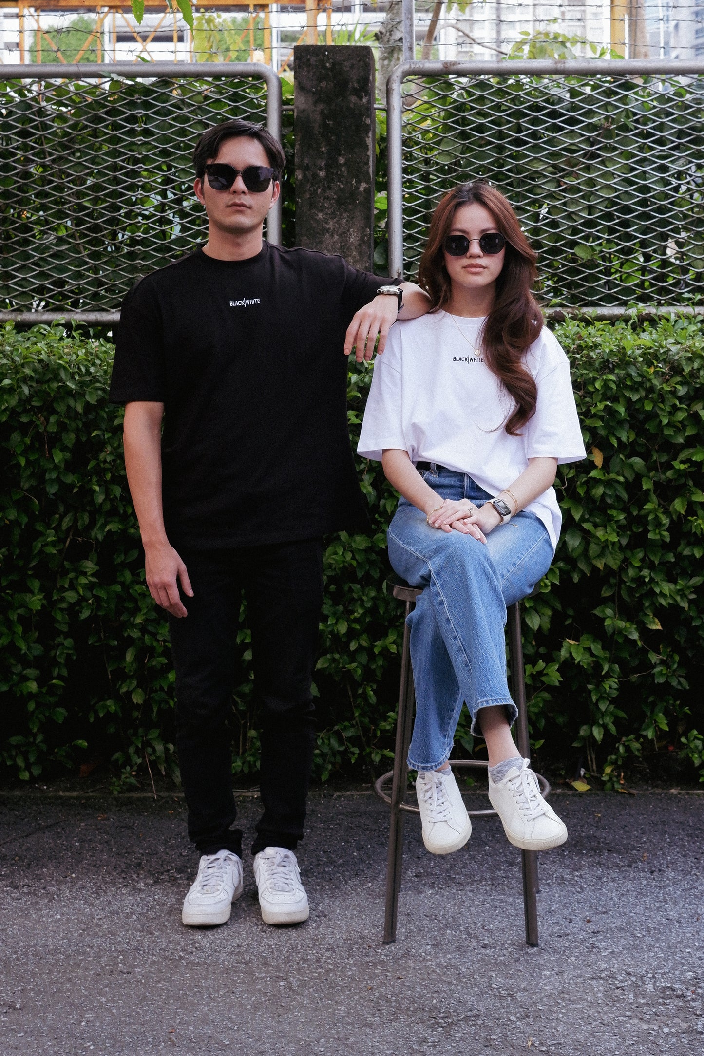 Black & White 230 GSM Oversized Fit