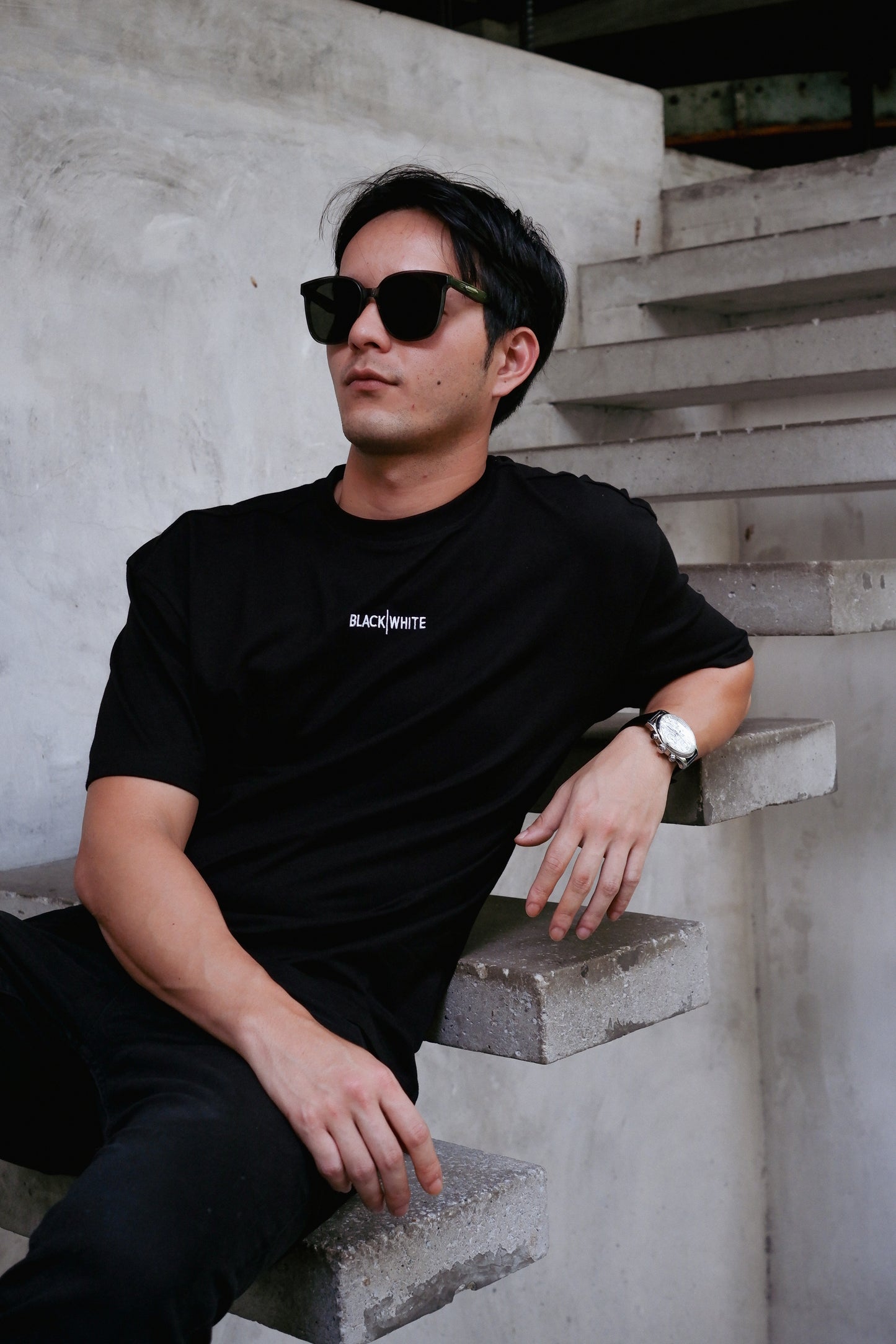 Black & White 230 GSM Oversized Fit