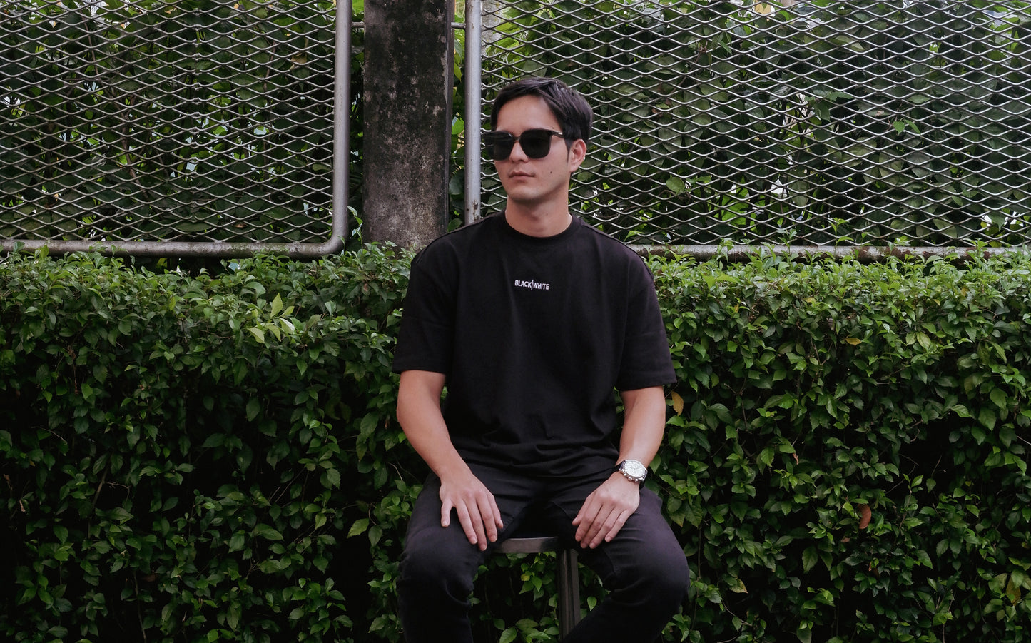 Black & White 230 GSM Oversized Fit