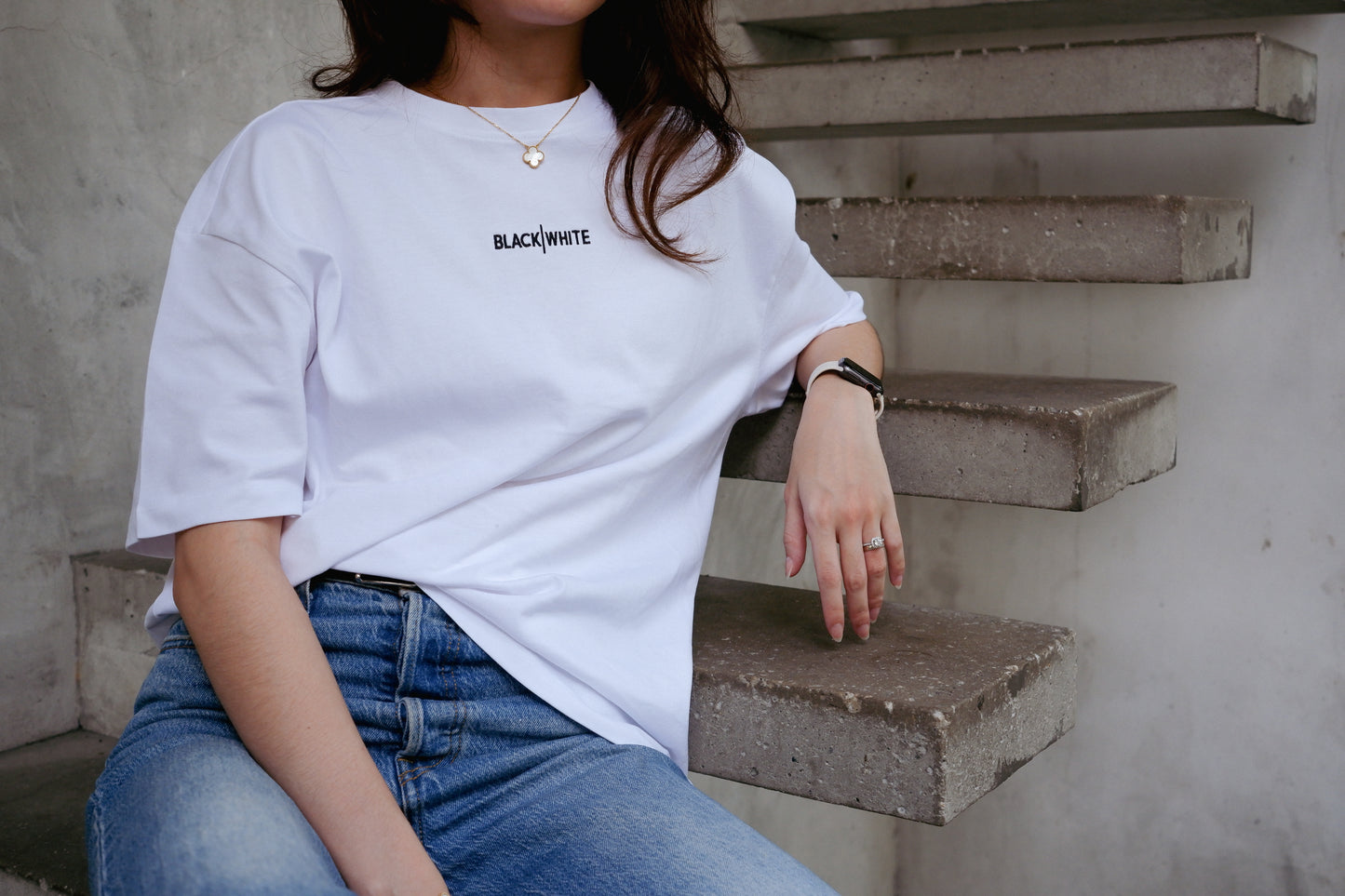 Black & White 230 GSM Oversized Fit