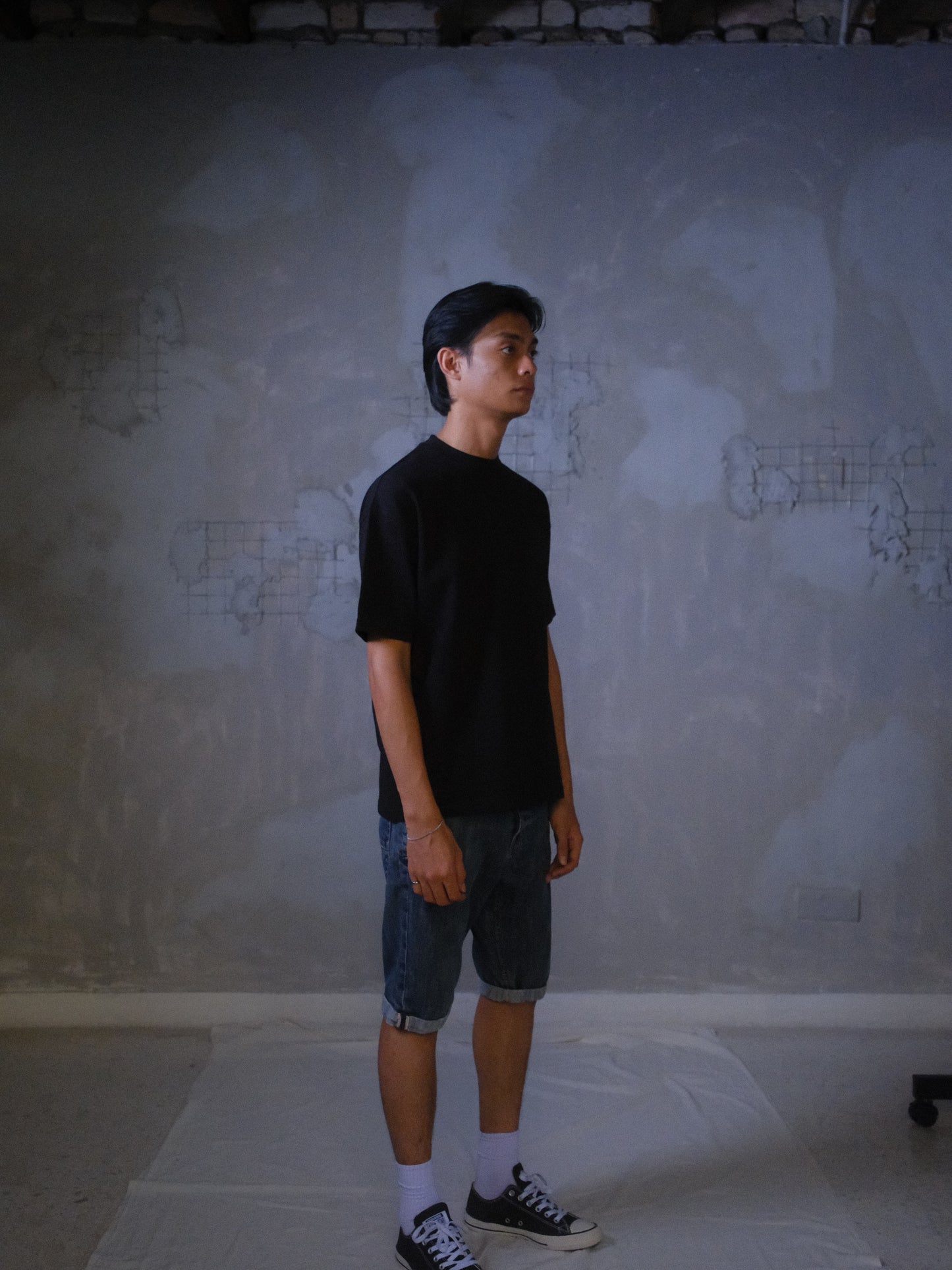 [NEW ARRIVAL] 300 GSM Premium Oversized Tees - Atelier Collection (Plain Black)